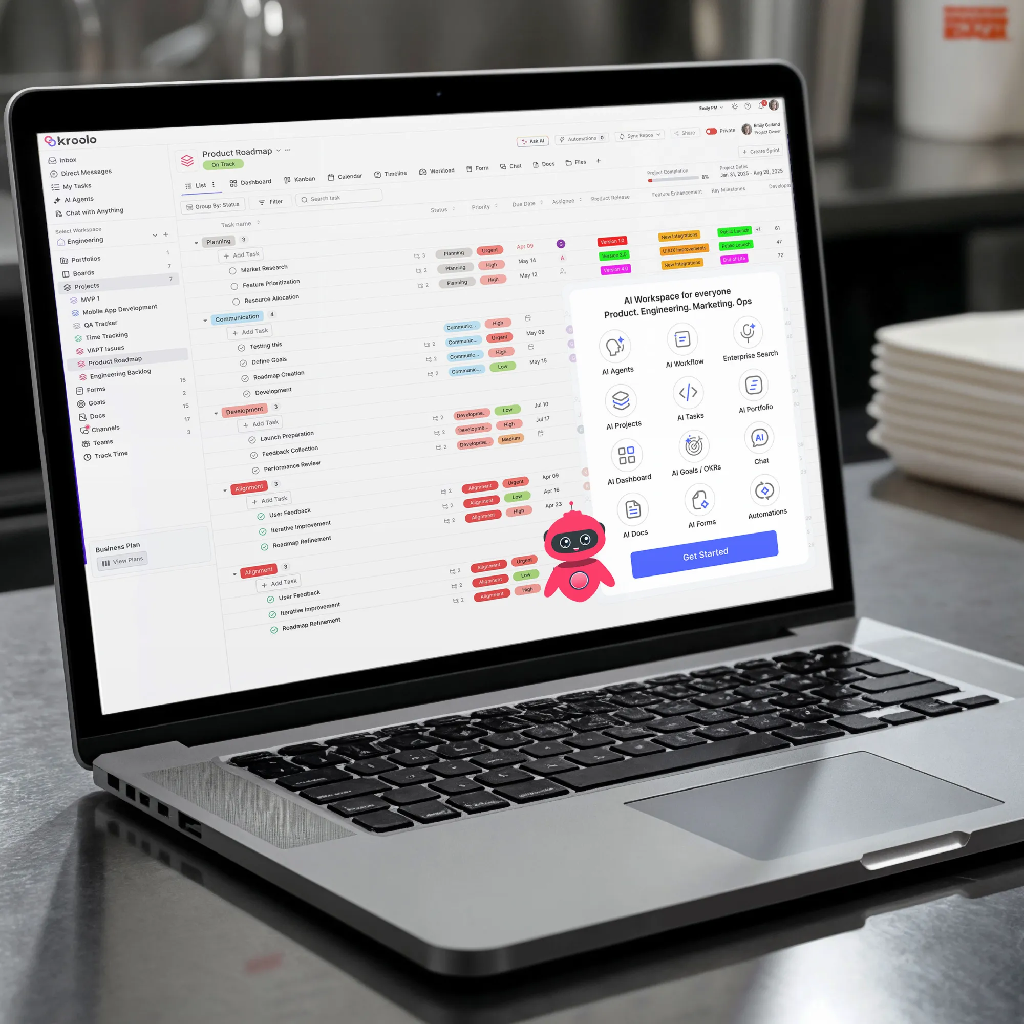 Kroolo – AI Work Operating System (WorkOS)