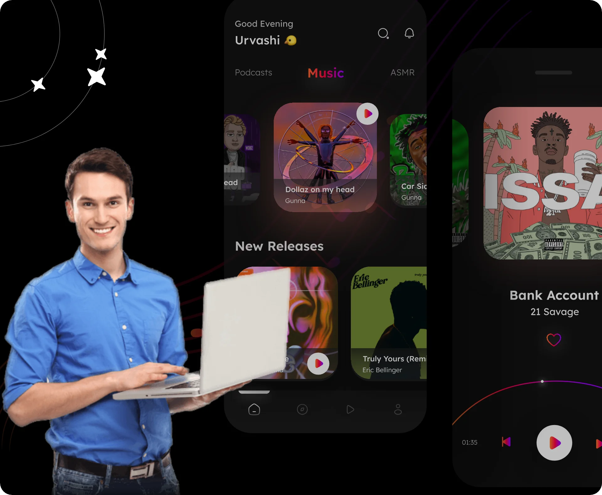 Hire the Best Music App Developers — hire developers illustration